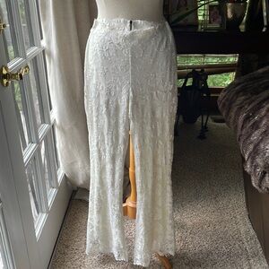 Olvi’s Lace Collection White Lace Pants XS
